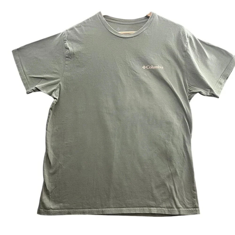 Columbia Graphic T-Shirt Mens Large Green - Picture 1 of 8